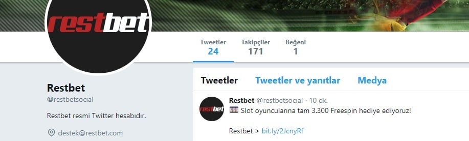 restbet giriş twitter