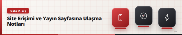 Site Erişimi ve Yayın Sayfasına Ulaşma Notları | resbet1.org